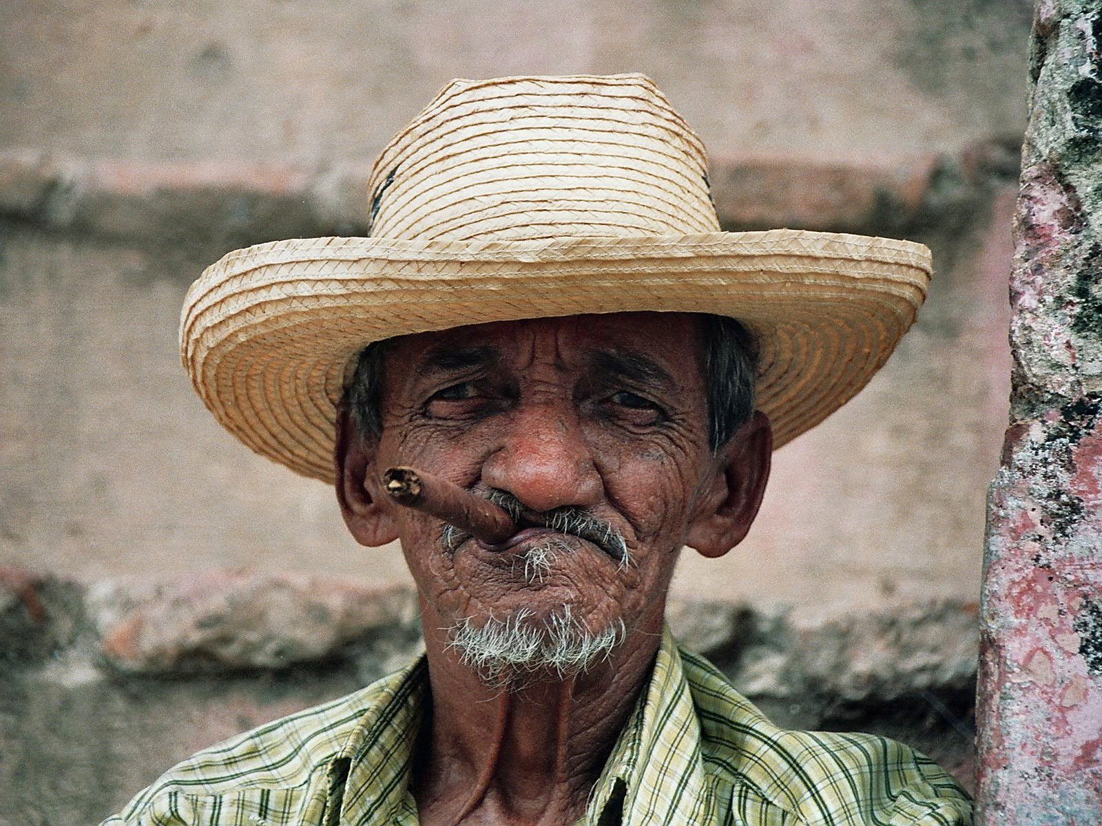 an aged smoker