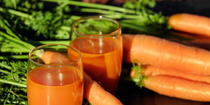 A picture of carrot juice