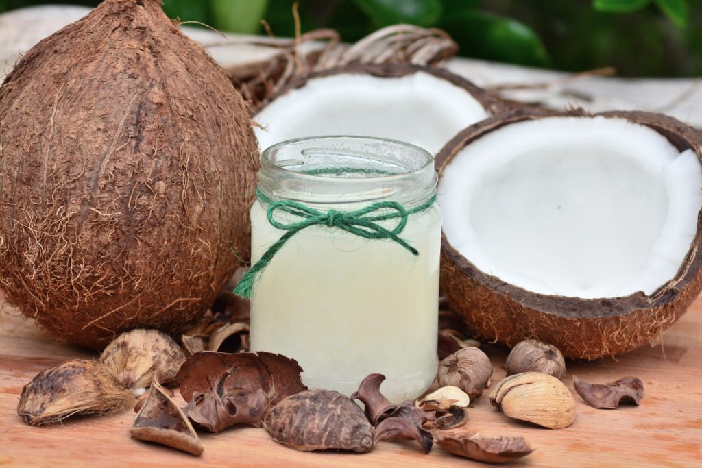 Some coconut and coconut oil