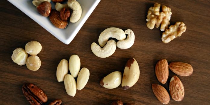 A variety of nuts