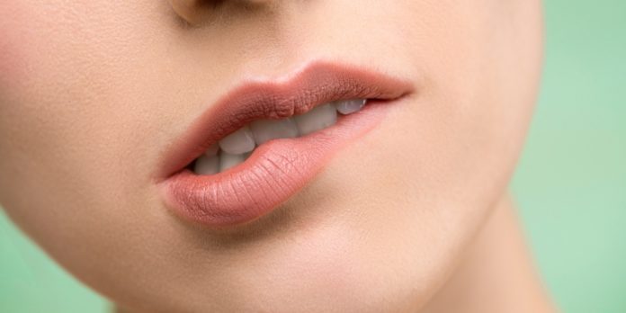 woman`s lips