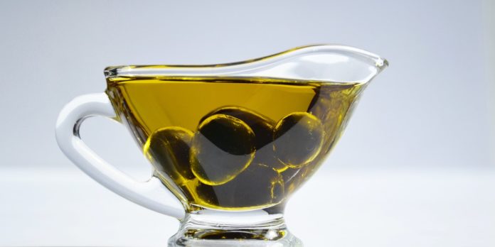 a cup of olive oil