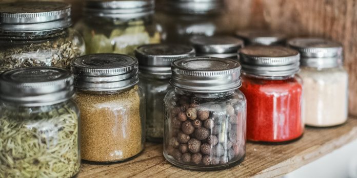 herbs in bottles