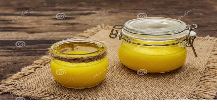 ghee in a jar